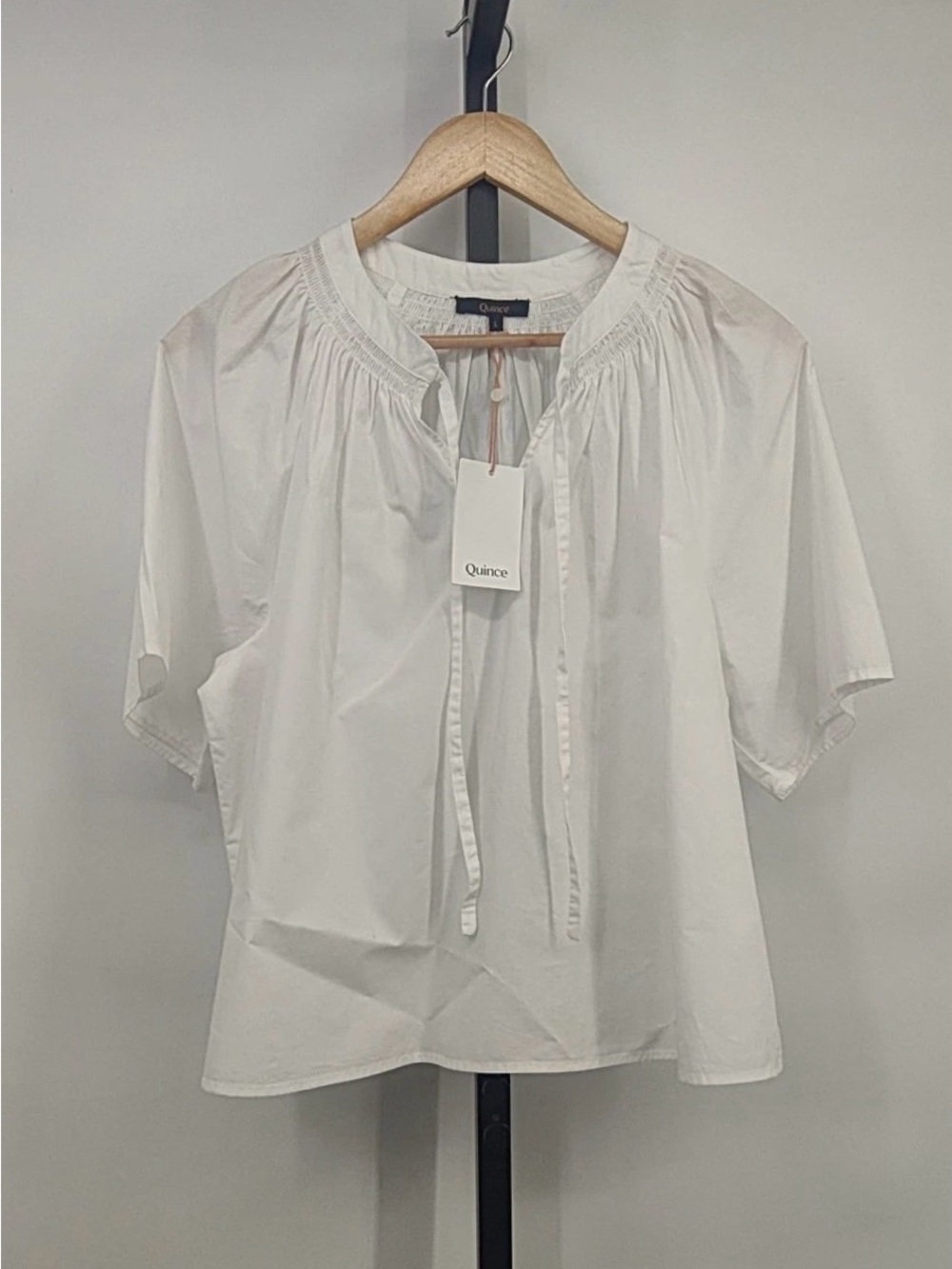 Quince Split Neck 100% Organic Cotton Blouse
